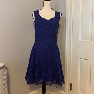NWT Z Spoke Navy Lace cocktail Dress